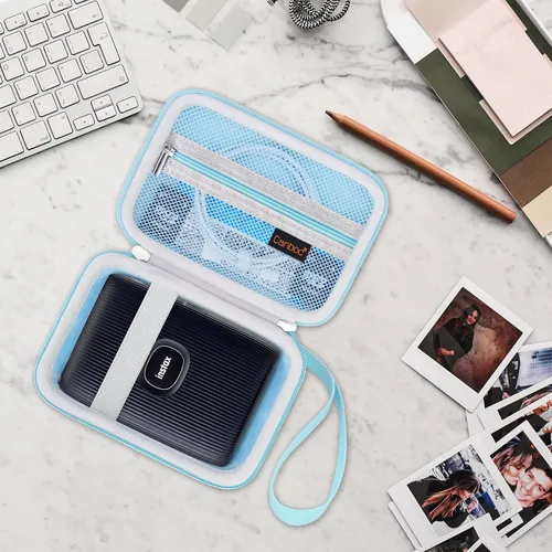 Miniatura 7 de Canboc Estuche de transporte para Fujifilm Instax Mini Link 3 2 1 Impresora para smartphone, bolsillo de malla para película instantánea y cable