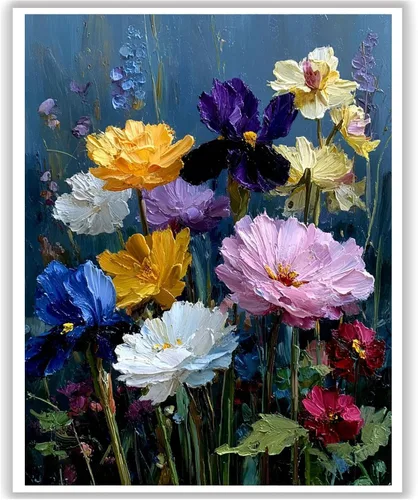 Miniatura 28 de HITO Kit de pintura de paisaje por números para adultos, Aurora para adultos, kits de pintura por números sobre lienzo para regalo, decoración