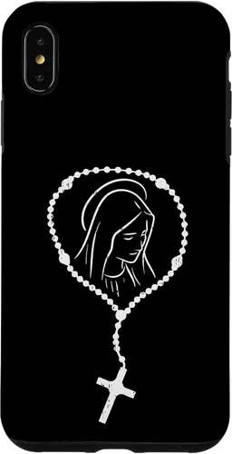 Miniatura 10 de iPhone 11 Rosario Virgen María Dios Jesús Fe religioso católico estuche de regalo