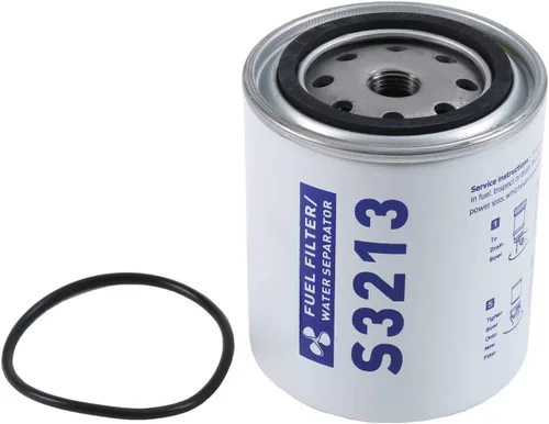 Miniatura 9 de S3227 Filtro de combustible Separador de agua de repuesto para motor fueraborda marino Mercury con púas de 3/8 pulgadas x 1/4 pulgadas NPT