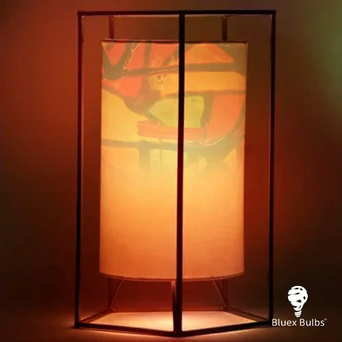 Miniatura 4 de Paquete de 3 Bombillas LED de Vidrio Emplomado E12 LED de 2W (Equivalente a 25W) Base de Candelabro Luz Nocturna Pintada Bombilla de Mosaico