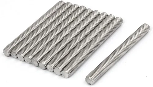 Miniatura 45 de uxcell M3 x 2.362 in 0.020 in Pitch 304 Varillas totalmente roscadas de acero inoxidable barra 10 piezas