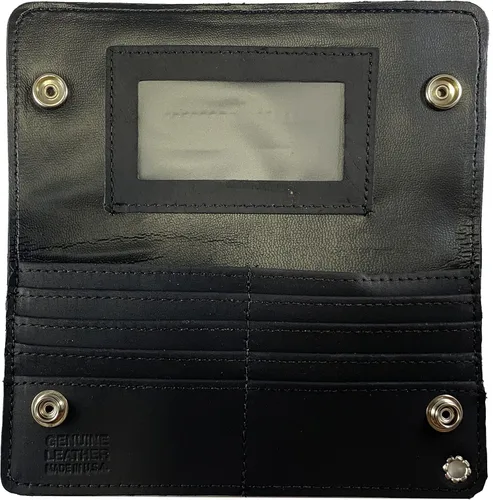 Miniatura 2 de Cartera cuadrada masónica personalizada y brújula larga cadena negra. HECHO EN EE. UU, Negro