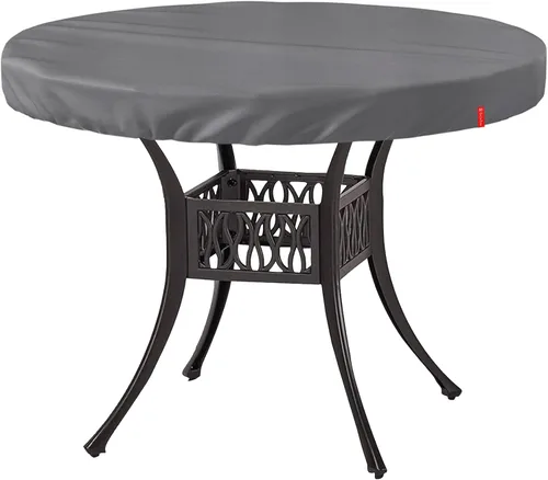Miniatura 11 de Funda de mesa redonda para exteriores, impermeable, resistente a los rayos UV, para mesas de patio de 28 pulgadas de diámetro, protector