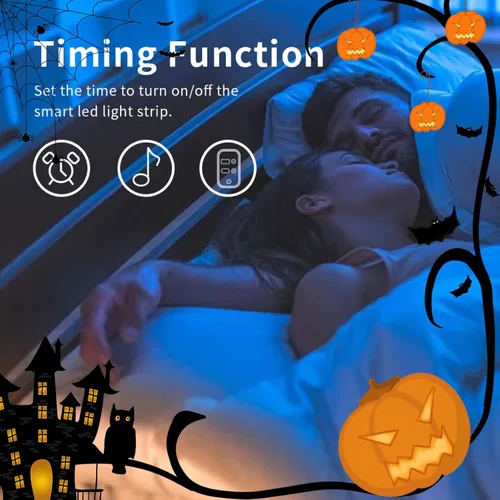 Miniatura 4 de Avatar Controls Luces LED Alexa de 9.8 pies compatibles con sincronización de música, tira de luces LED regulables que funcionan con Google