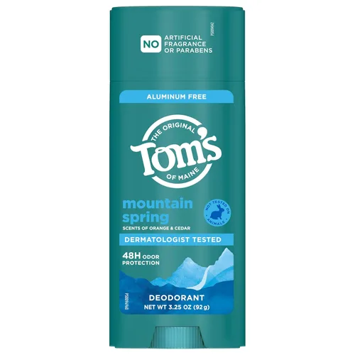 Miniatura 9 de Tom's of Maine Mountain Spring Desodorante Natural Sin Aluminio Para Mujeres y Hombres Se Aplica Transparente Protección Contra Olor