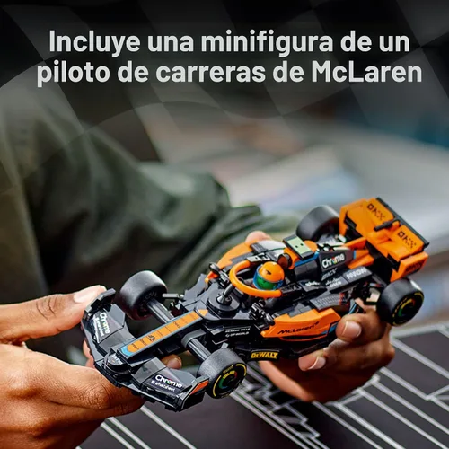 Miniatura 8 de LEGO Speed Champions 2023 McLaren Fórmula 1 Juguete de auto de carreras para jugar y exhibir, juego de juguetes McLaren construible para niños, idea
