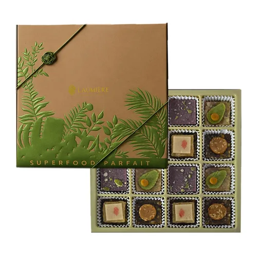 Miniatura 14 de Laumiere Gourmet Fruits – Colección Celebraciones – Cesta de cumpleaños con frutas y frutos secos, pasteles y velas, sin azúcar añadido, sin gluten