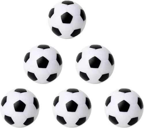 Pelotas de mesa de futbolín de 1.42 pulgadas, pelotas de fútbol de mesa para juego de mesa de futbolín, accesorios de repuesto de futbolín 6 piezas