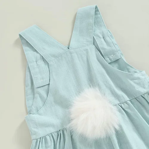 Miniatura 6 de oneflow Traje de Pascua para bebé y niña pequeña, vestido de tul, sin mangas, con lentejuelas, tutú para niñas pequeñas
