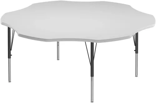Miniatura 72 de Correll - Mesa rectangular de 24 x 36 pulgadas, mesa de actividades superior de borrado en seco, altura ajustable (19 a 29), laminado de alta