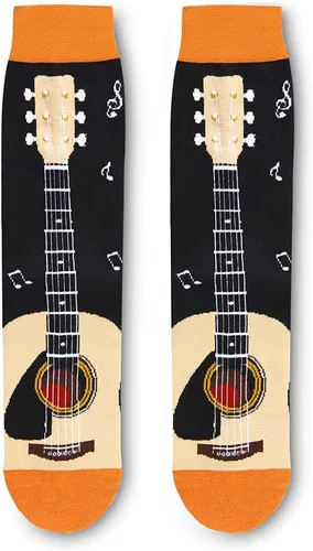 Miniatura 5 de HAPPYPOP Regalos divertidos para hombres papá música golf, guitarra, bolos, regalos republicanos, calcetines de guitarra para papá golf