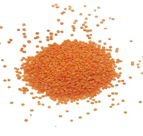 Miniatura 4 de Lentejas orgánicas rojas divididas, también conocidas como Masoor Dal, bajas calorías ricas en hierro y proteínas, sin OMG, veganas a granel, 10