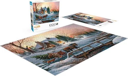 Miniatura 4 de Buffalo Games Terry Redlin Heading Home - Rompecabezas de 1000 piezas, 26.75 x 19.75 pulgadas, póster a todo color, rompecabezas relajantes