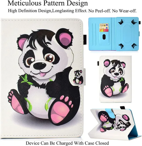 Miniatura 2 de Funda universal para tablet de 9.0 a 10.5 pulgadas, ranuras para tarjetas para iPad 9.7/iPad 10.2/iPad 10.5/Galaxy Tab 3 10.1/Tab 4 10.1/Tab S3 Oso