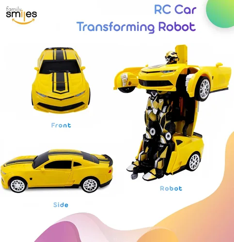 Miniatura 3 de Juguete de control remoto para niños, coche deportivo, robot transformador, vehículo a control remoto, juguetes para niños de 8 a 12 años