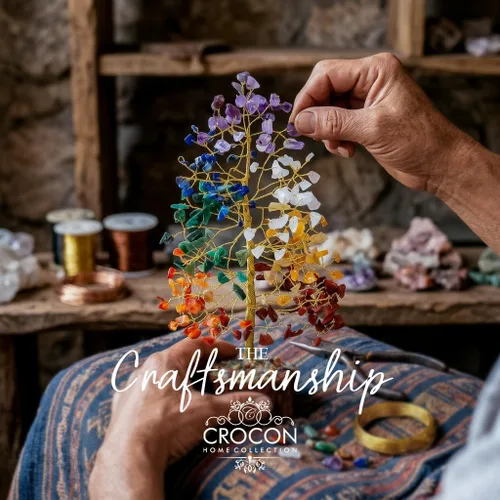 Miniatura 6 de Árbol de la vida de los 7 chakras, árbol de la vida de cristal, árbol de piedras preciosas para energía positiva, decoración de árbol de Feng Shui