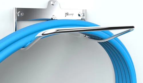 Miniatura 4 de JBscoop Percha de escalera para pared de garaje, cochecitos de almacenamiento de escalera y silla plegable, soporte de escalera resistente a prueba