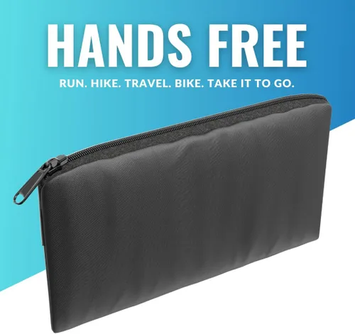Miniatura 4 de Bolsa para correr, soporte delgado para teléfono con ranura para tarjeta de crédito, riñonera para hombres y mujeres, riñonera para corredores