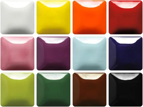 Mayco Stroke & Coat Wonderglazes - Juego de 12 colores #1, 12 pintas, esmalte de cerámica líquida de fuego bajo/medio alto (SC) para arcilla Set de