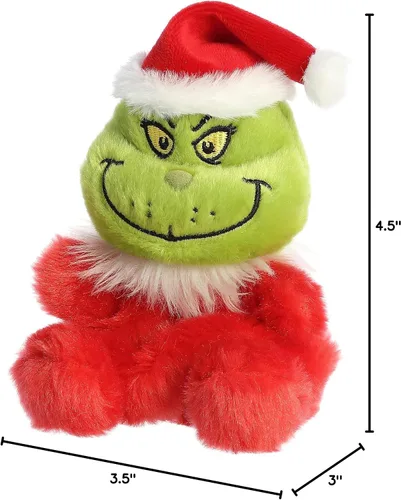 Miniatura 6 de Aurora® Whimsical Dr. Seuss™ Santa Grinch Palm Pals™ Animal de Peluche - Peluche Oficialmente Licenciado para Juego Imaginativo - Perfecto