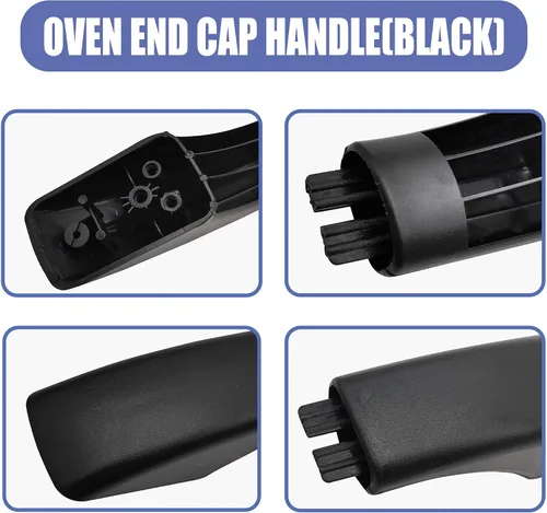 Miniatura 2 de WB07X10034 - Juego de 2 tapas de repuesto para manija de horno GE General Electric Stove Oven Door Handle Reemplaza AP3623187, 242863, AH229187