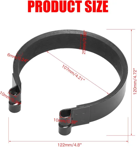 Miniatura 2 de GREHUA Kit de Banda de Freno de Go Kart de 4" y Cable de Acelerador de 71" Compatible con Predator 212cc 196cc 6.5hp GX160 GX200 Manco Bandit