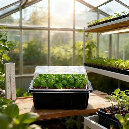 Miniatura 8 de Bonviee Paquete de 5 bandejas de inicio de semillas, kit de iniciación de plantas con cúpula de humedad ajustable y base de invernadero