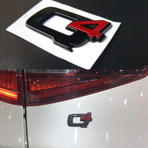 Miniatura 12 de Giulia - Letra metálica 3D para maletero de Alfa Romeo 2018-2021 2022, calcomanía deportiva para portón trasero, color negro brillante, accesorios