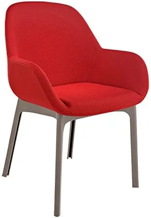 Miniatura 6 de Kartel SFCH-K4181T-4 - Silla de comedor, color naranja, 21,7 pulgadas de ancho x 20,7 pulgadas de profundidad x 29,1 pulgadas de alto x 29,1