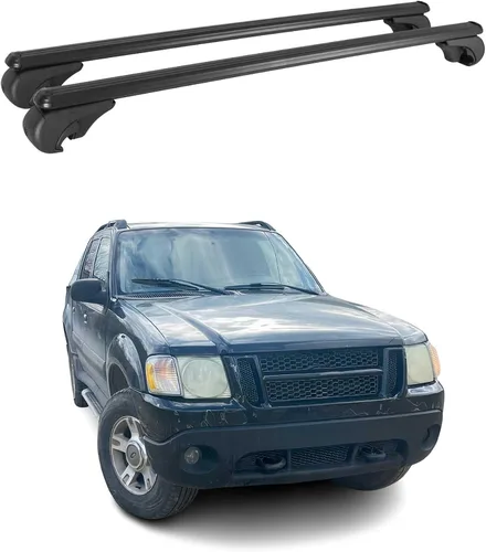 OMAC Portaequipajes con cerradura para Ford Explorer Sport Trac 2001-10, antirrobo negro para viajes, kayak, canoa, surf, esquí, snowboard, camping