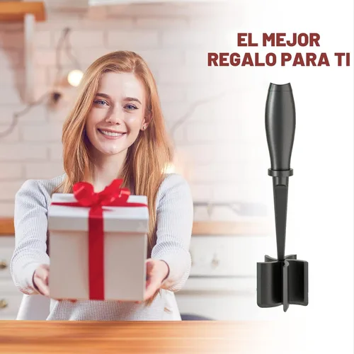 Miniatura 7 de Picador de carne, molinillo de hamburguesas, triturador de alta calidad resistente al calor para carne molida, molinillo de hamburguesas, Negro