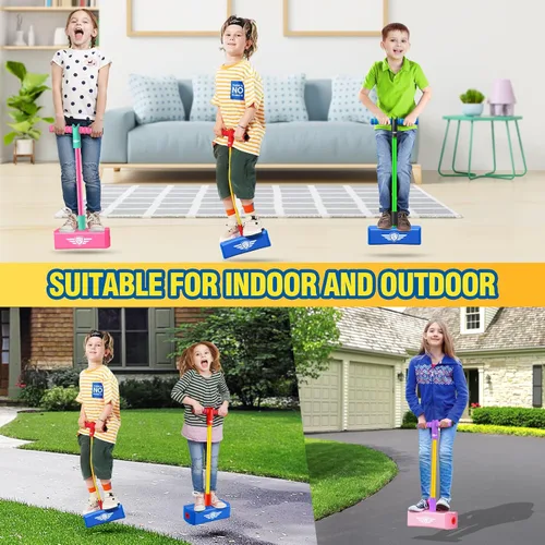 Miniatura 6 de CUUGO LET'S GO! CG Saltar Promueve Crecer Más Alto - Saltarín de Espuma para Niños, Juguetes para Niños de 3 a 12 Años, Niños Niñas, Juguetes al