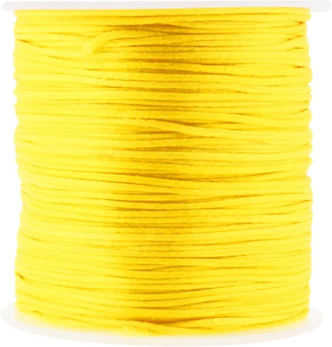 Miniatura 57 de Mandala Crafts Cordón de Satén de Nailon 2mm Cordón Rattail Champagne - 100 Yardas Cordón de Nailon Chino para Nudos Cordón de Seda Cola de Rata
