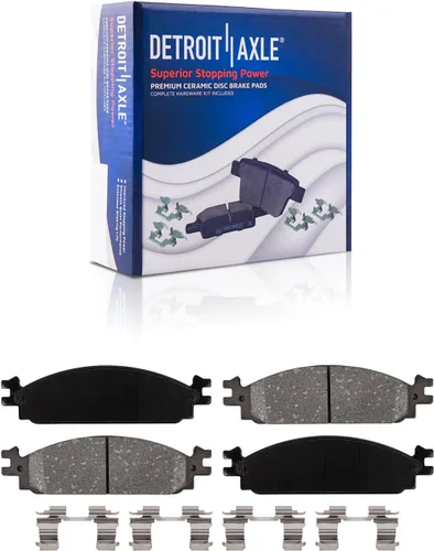 Miniatura 79 de Detroit Axle - Pastillas de Freno Delantero Izquierdo Reemplazo de Pinza de Disco para Dodge Ram 1500 Dakota Mitsubishi Raider - Juego de 3 piezas