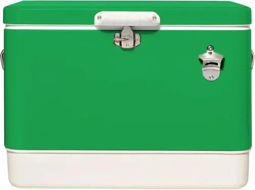 Miniatura 9 de FSE Enfriador de Metal de Lados Duros de 54 Cuartos / 80 Latas, Camuflaje Gris y Negro de Dos Tonos, Enfriador de Bebidas Duradero para Exteriores