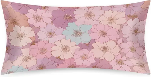 Miniatura 88 de Funda de almohada de satén de unicornio rosa lindo para cabello y piel, tamaño estándar, funda de almohada de seda suave de satén refrescante
