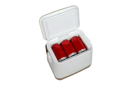 Miniatura 5 de Mini refrigerador retro de 6 latas de 1 cu. ft en corcho blanco