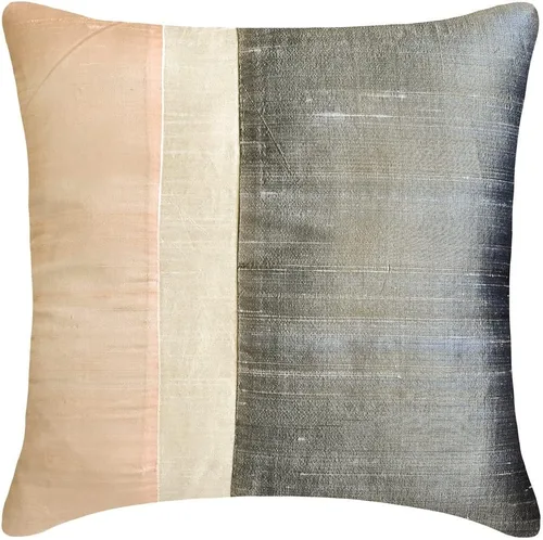Miniatura 10 de Fabric Mart Direct Funda de cojín para sofá, fundas de cojín decorativas de color verde y gris, de 12 x 12 pulgadas, almohadas de retazos de bloques
