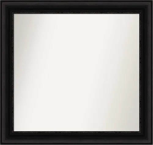 Miniatura 336 de Amanti Art Espejo personalizado, espejo de baño negro puente, espejo de pared o espejo de tocador de baño sobre el fregadero (26 x 26 pulgadas)