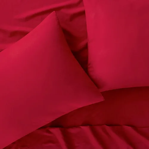 Miniatura 12 de Juego de sábanas de 800 hilos, 4 piezas, color rosa, 100% algodón, para cama tamaño matrimonial, de una sola capa, hilos de algodón de fibra larga