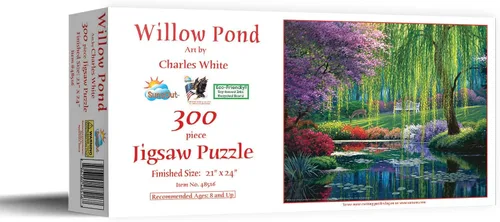 Miniatura 2 de SUNSOUT INC - Willow Pond - Rompecabezas de 300 piezas por artista: Charles White, tamaño acabado 21 x 24 pulgadas, MPN# 48516