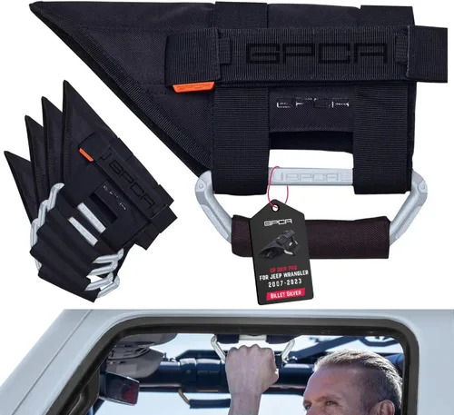 Miniatura 44 de GPCA GP-Grip PRO - Asa de agarre para Jeep Wrangler JL JK Sports/Sahara/Freedom/Rubicon X Unlimited X 2DR/ 4DR 2007-2020 con barras de rodillo de 3