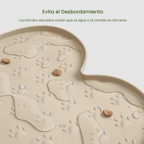 Miniatura 5 de PWTAA Tapete para Comida de Perros Antideslizante de Silicona, Tapete para Tazón de Perro más Grueso, Mantel Individual para Mascotas Impermeable