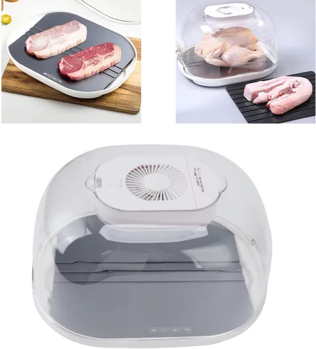 Miniatura 3 de Caja de descongelación, bandeja de descongelación de cocina, descongelación de 360 grados, tazón de descongelación de carne de gran capacidad