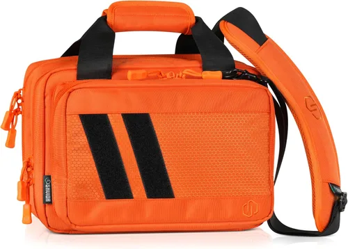 Miniatura 12 de Savior Equipment Specialist Series Tactical Double Scoped Handgun Firearm Case Pistol Bag For Outdoor Hunting Shooting Range, Lockable Compartment