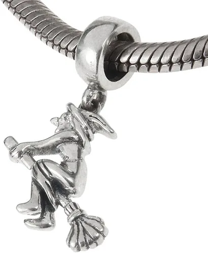 Miniatura 3 de Escoba de bruja encanto 925plata esterlina encanto Halloween Encanto Dangle Encanto para bricolaje encantos pulsera