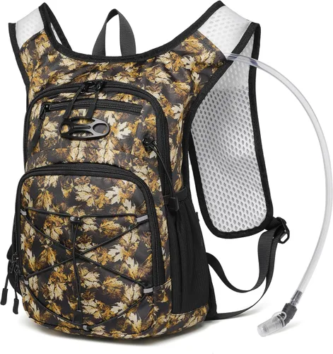 Miniatura 10 de Mochila de hidratación ligera Wotony con vejiga de agua de 2L O 3L para ciclismo, senderismo, rave - Mochila de agua para hombres y mujeres