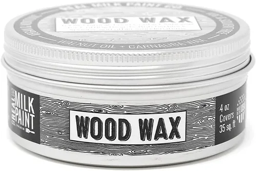Real Milk Paint, Cera de madera para acabado, muebles sin terminar, tablas de cortar, bloques de carnicero, grado alimenticio, vegano, 4 onzas