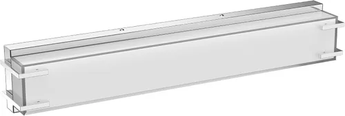 Miniatura 9 de Luz de baño LED sobre espejo de 16" con pantalla de lámpara blanca lechosa 4000K, acabado cromado de luz diurna, barra de baño (cromado)